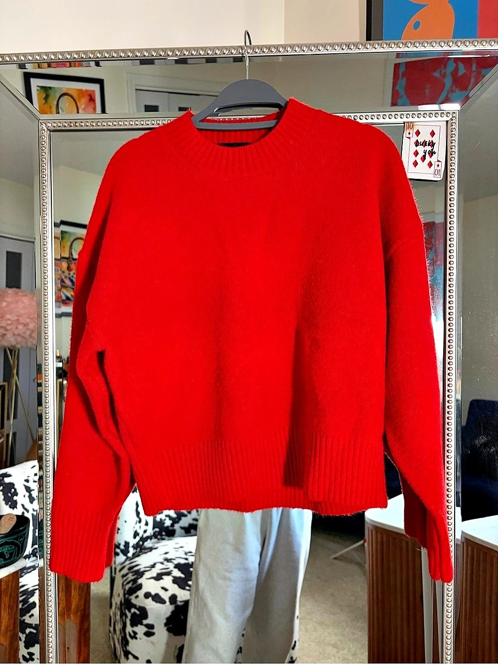 Zara Red Crewneck Size XS Like New